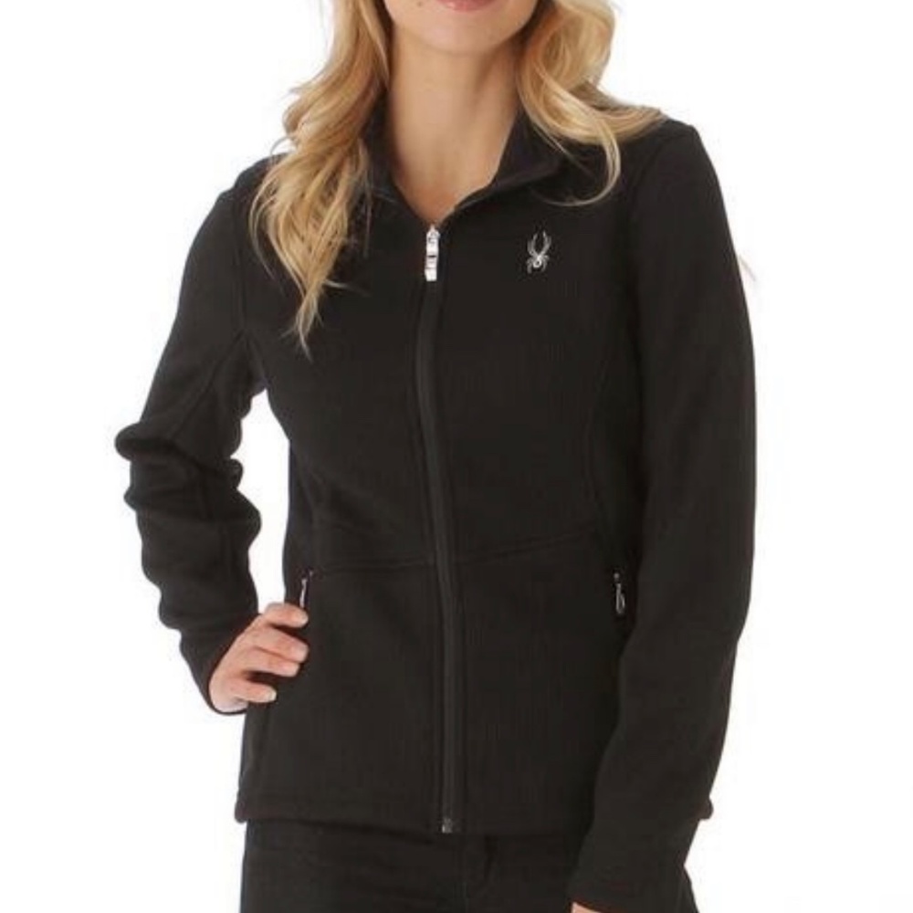 Spyder Ladies Black Cable Core Sweater Size LG
